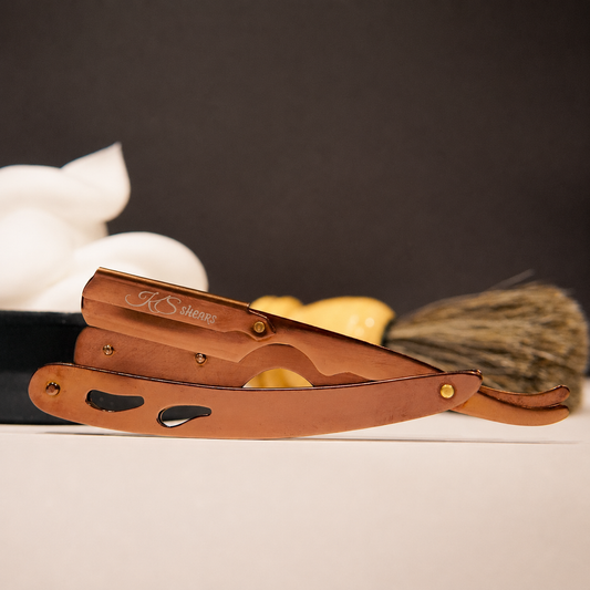 Professional For Barber - Straight Edge Razor - Bronze Color - Barber Razor