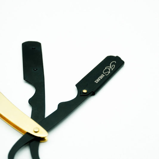Professional For Barber - Straight Edge Razor - Black Coated - Barber Razor