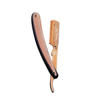 Professional Straight Edge Razor - Designed Plastic Handle - Rose Gold