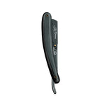 Professional Straight Edge Razor - Black Designed Plastic Handle - Men's Shaving Razor