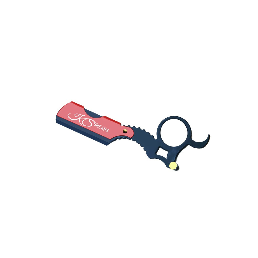 Professional For Barber - Edge Razor - Finger Inert Style - Black & Red