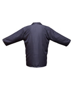 Professional Barber Jacket  - Coat Collar - 5-Buttons - Quarter Sleeve - Black