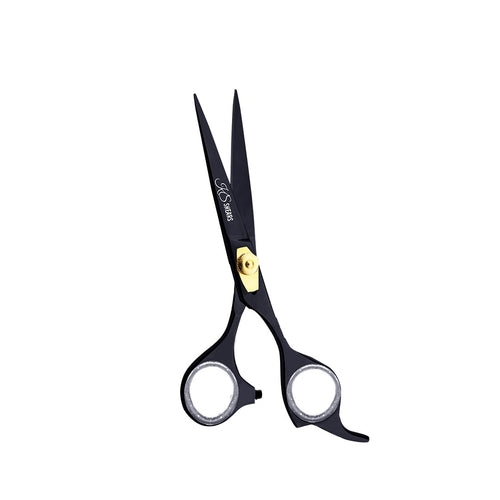 KS Professional Edge Shear - 6.5 Inch - Stainless Steel - Black - Gold Adjustable Screw