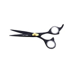 KS Professional Edge Shear - 6.5 Inch - Stainless Steel - Black - Gold Adjustable Screw