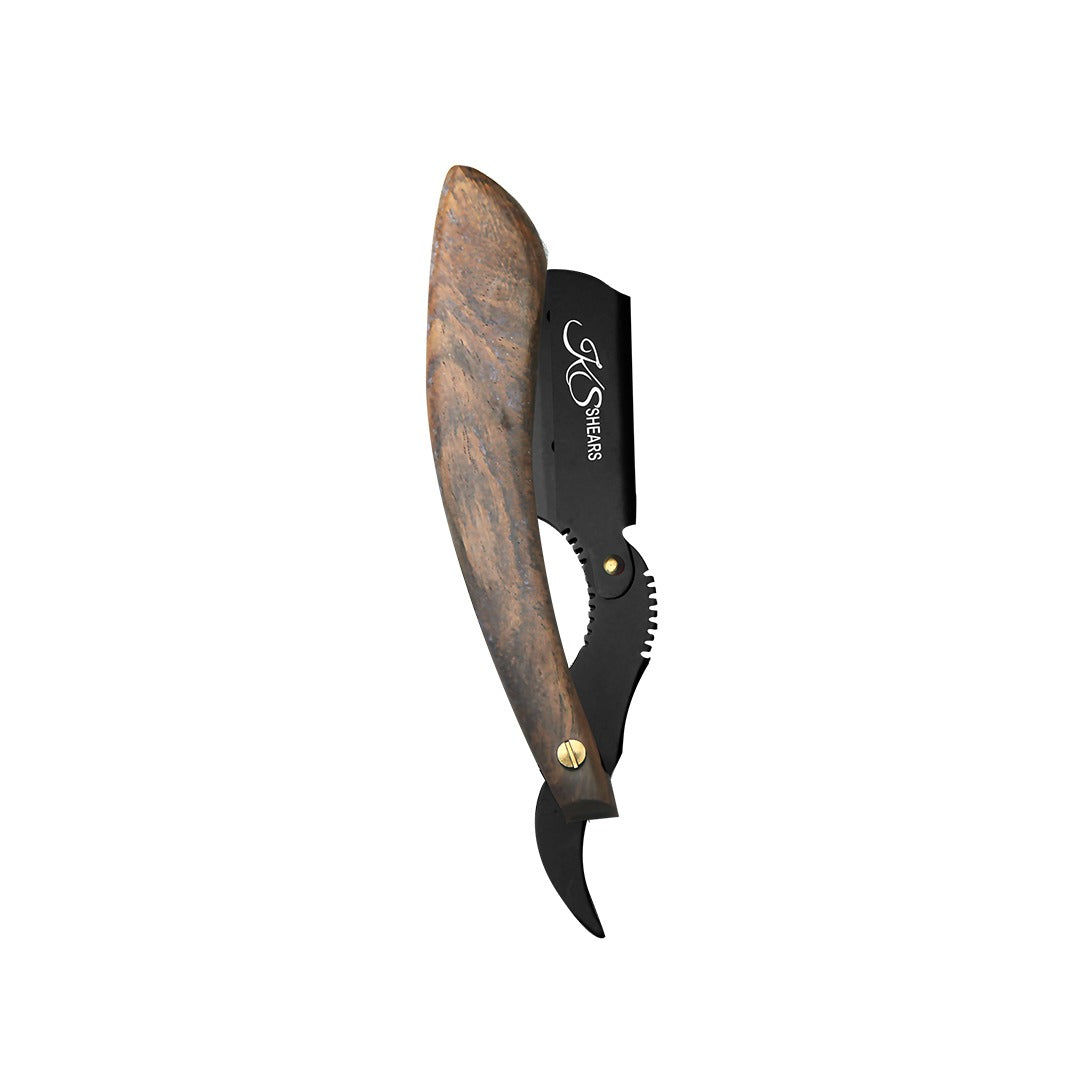 Professional Designed Edge Razor - Wooden Handle- Black Stainless Steel