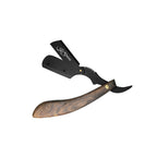 Professional Designed Edge Razor - Wooden Handle- Black Stainless Steel
