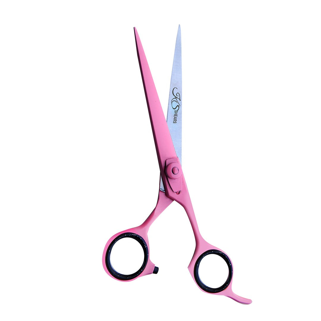 KS Professional Edge Shear - 6.5 Inch - Stainless Steel - Pink Coated - Sharp Straight Edge