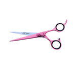 KS Professional Edge Shear - 6.5 Inch - Stainless Steel - Pink Coated - Sharp Straight Edge