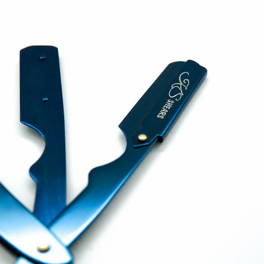 Full Titanium Blue - Professional Barber Razor