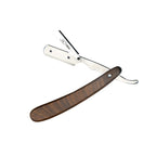 Professional Straight Edge Razor - Wooden Handle - Stainless Steel - Barber Razor