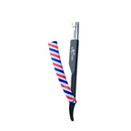 Professional Straight Edge Razor - Printed Handle - Black Stainless Steel Edge Razor