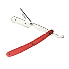 Professional Straight Edge Razor - Red Plastic Handle - Best For Barber