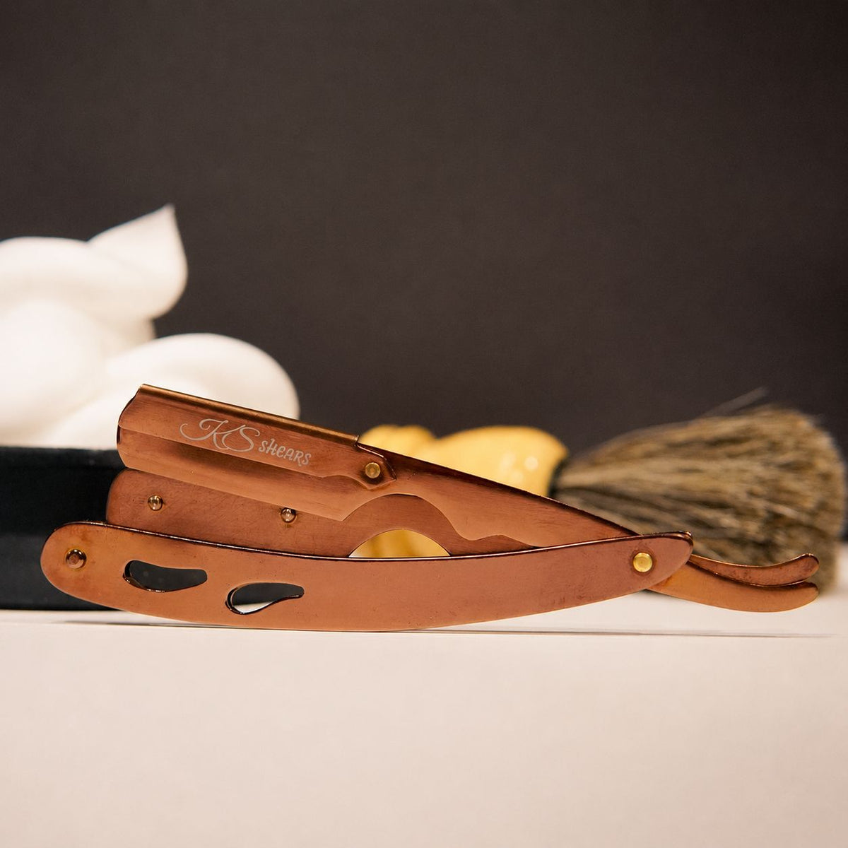 Professional For Barber - Straight Edge Razor - Bronze Color - Barber Razor