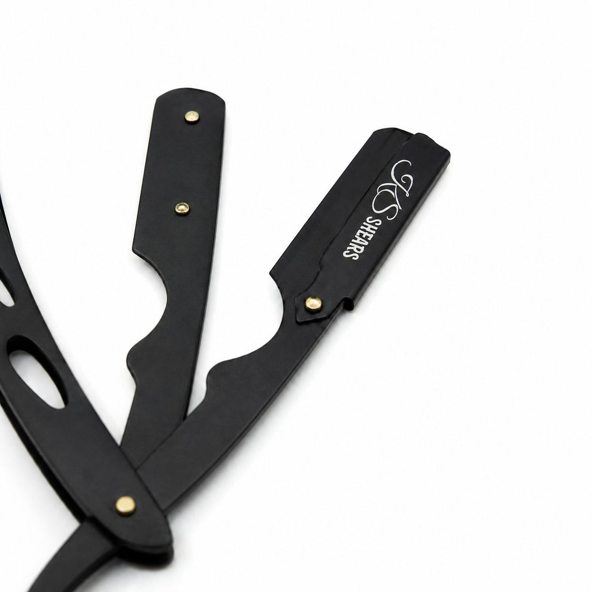 Professional Straight Edge Razor - Full Black Coated - Barber Razor