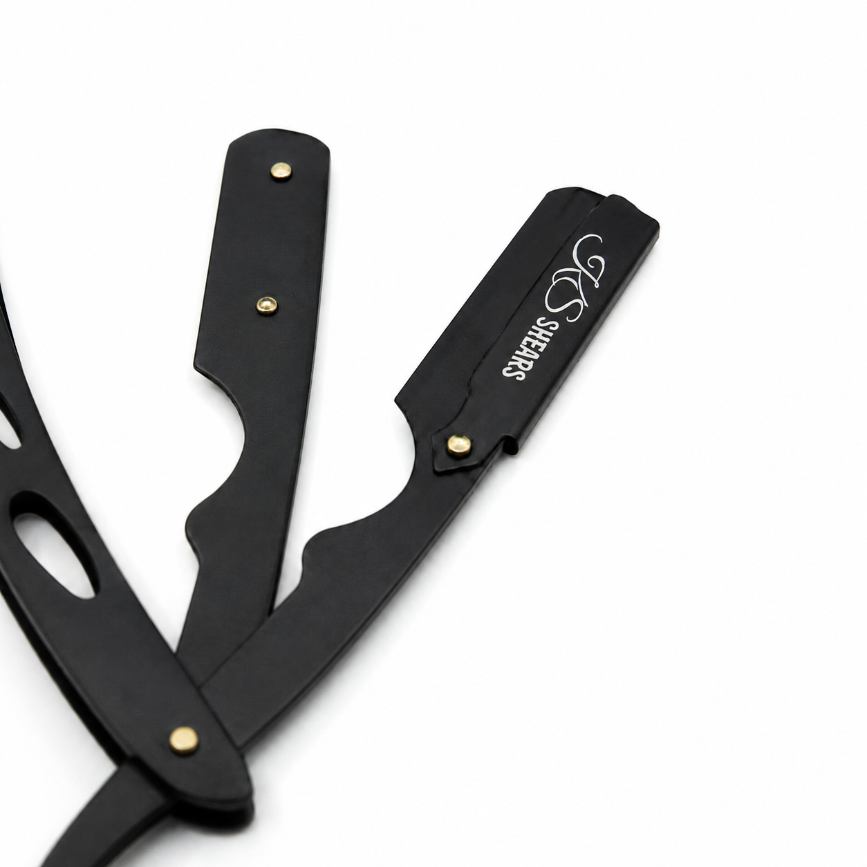 Professional Straight Edge Razor - Full Black Coated - Barber Razor