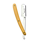 Professional Straight Edge Razor - Yellow Plastic Handle - Best For Barbers