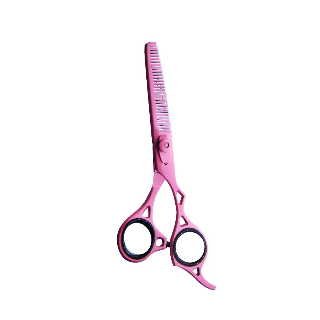 KS Professional Thinning Shear - 6.5 Inch - Stainless Steel - Pink Coated - Fine Cutting