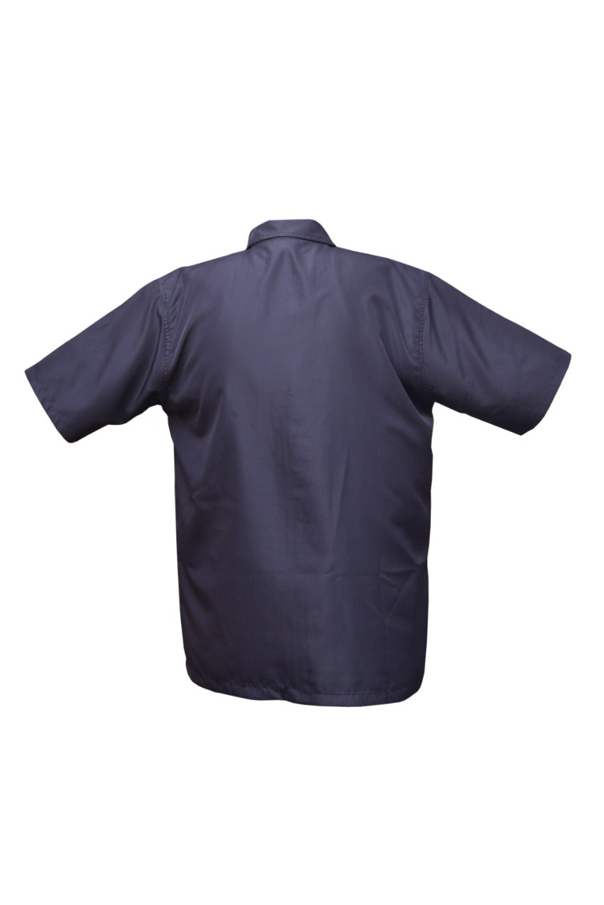 Professional Barber Black Jacket - Collar - Full Zipper - Best Apparel For Barbers