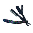Professional Straight Edge Razor - Printed Handle - Stylish Look Design
