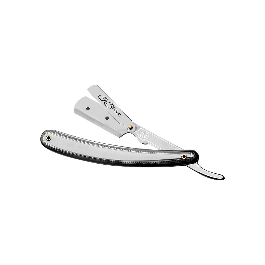 Plastic Edge Razor Professional Straight Edge Razor - Designed Plastic Handle - Black Gre ...