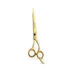 KS Professional Straight Edge Shear - 6.5 Inch - Stainless Steel - Gold - Sharp Edge