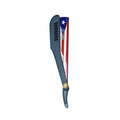Professional Straight Edge Razor - Black Plastic Handle - Puerto Rico Stainless Steel - Adjustable Screw
