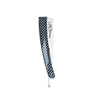 Professional Straight Edge Razor - Black & White Printed Handle - Stainless Steel Edge