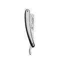 Professional Straight Edge Razor - Designed Plastic Handle - Black Grey Handle