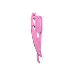 Professional Straight Edge Razor - Pink Coated - Stainless Steel - Pink Coated Edge