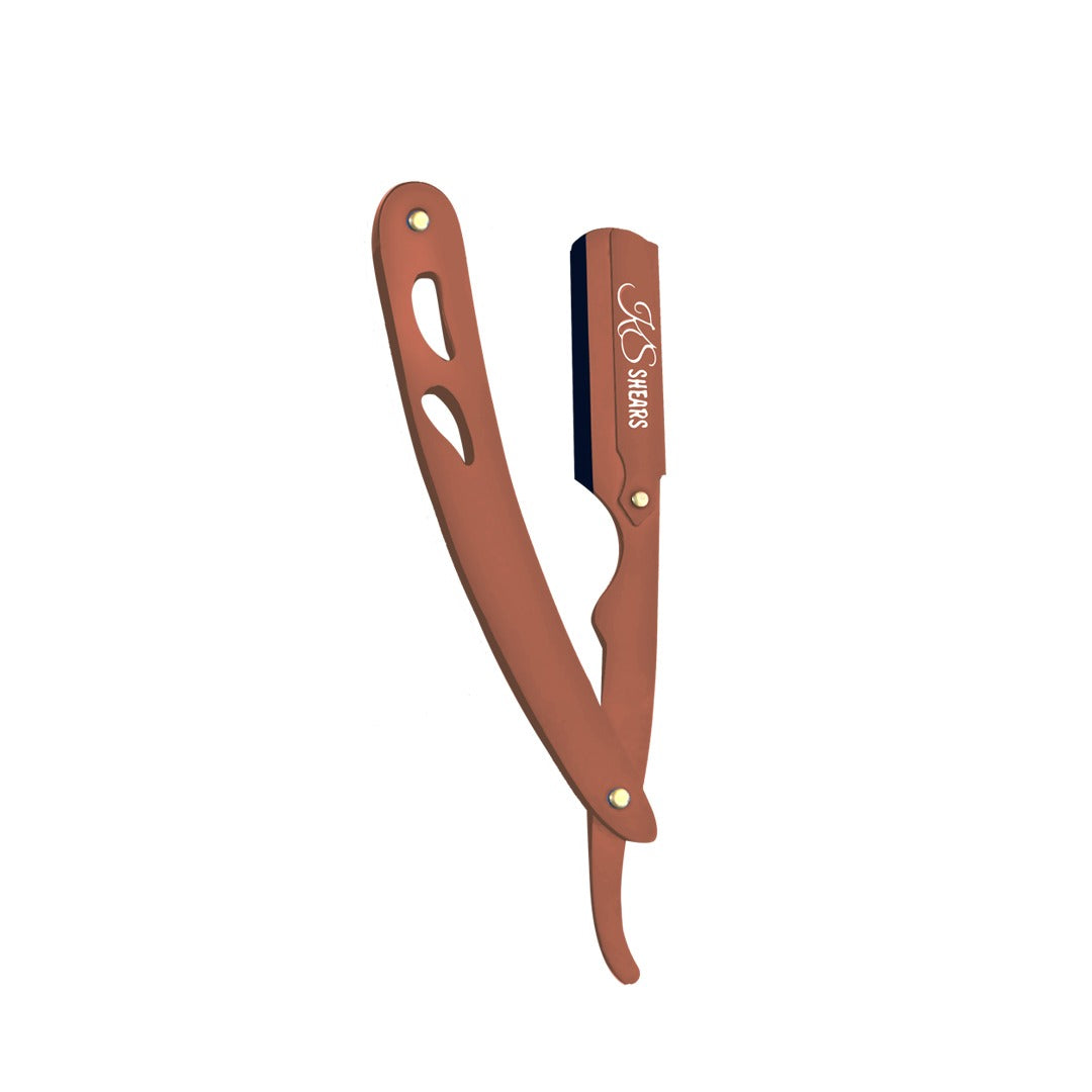Professional Straight Edge Razor - Rose Gold Handle - Stylish look ...